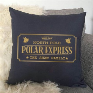 Personalised Polar Express Cushion